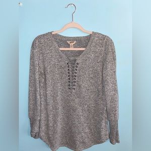 Medium greay Arizona long sleeve light sweater